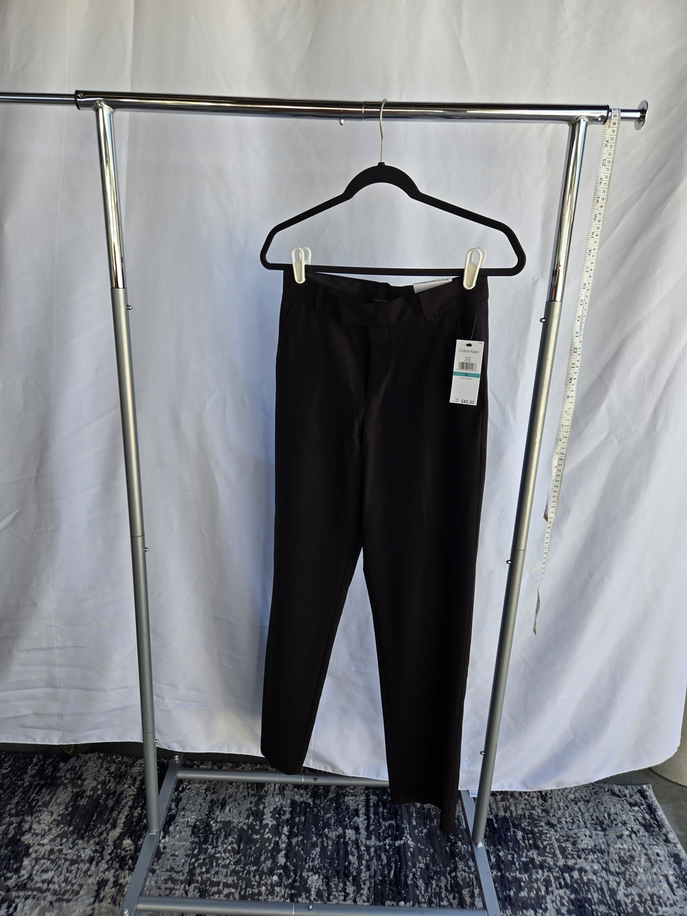 Junior Black Slim Dress Pants - Classic Tailored Fit